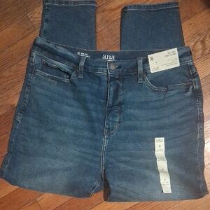 a.n.a Blue Slim Straight Jeans with Stretch